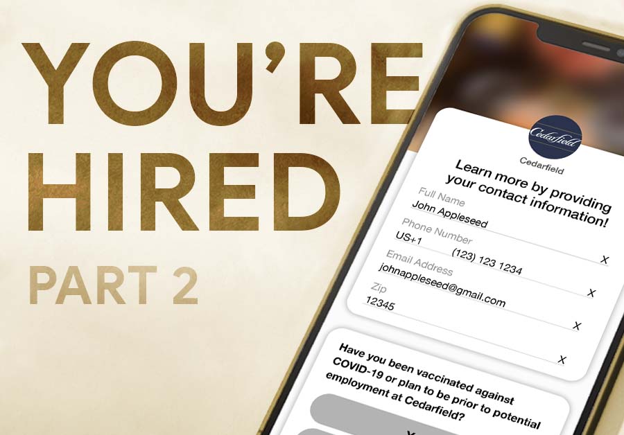 You're Hired: Part 2 | Weekly Report